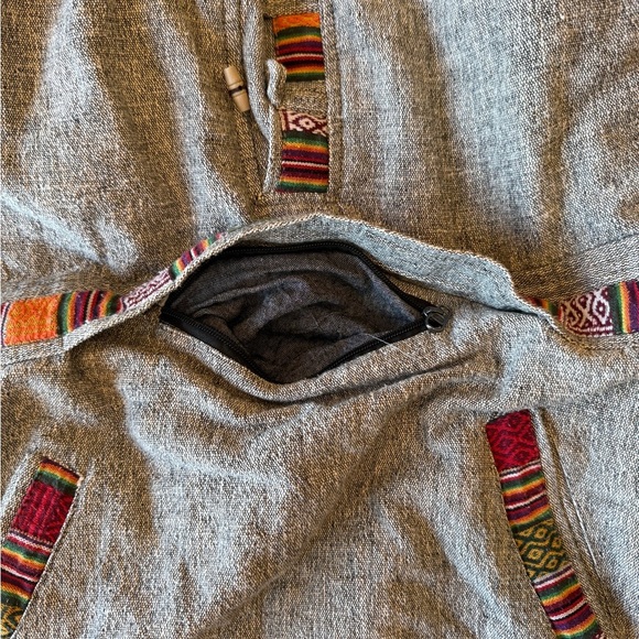 Gray Hooded sweatshirt with Multicolor Accents for the better sweater - Picture 10 of 10